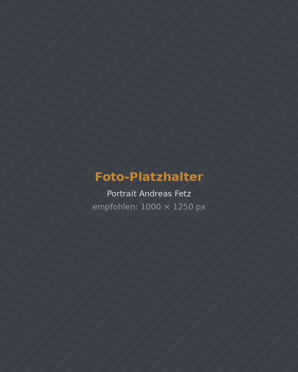 Andreas Fetz, Gründer und Geschäftsführer