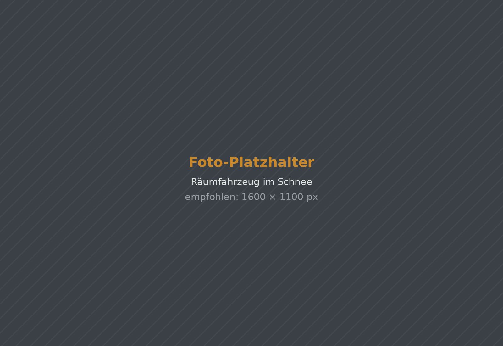 Räumfahrzeug im Winterdienst